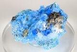 Vibrant Blue, Cyanotrichite Crystal Aggregates - China #183986-1